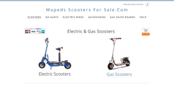 Desktop Screenshot of mopedsscootersforsale.com