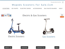 Tablet Screenshot of mopedsscootersforsale.com